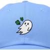 imageDALIX Embroidered Cloverly Ghost St Patricks Dad Saint Pattys Cap Hat WomenLight Blue