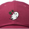 imageDALIX Embroidered Cloverly Ghost St Patricks Dad Saint Pattys Cap Hat WomenMaroon
