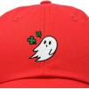 imageDALIX Embroidered Cloverly Ghost St Patricks Dad Saint Pattys Cap Hat WomenRed