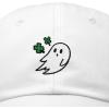 imageDALIX Embroidered Cloverly Ghost St Patricks Dad Saint Pattys Cap Hat WomenWhite
