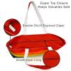 imageDALIX Rainbow Tote Bag with Zippered Top