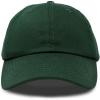 imageDALIX Baseball Cap Dad Hat Plain Men Women Cotton Adjustable Blank Unstructured SoftDark Green