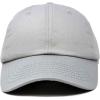 imageDALIX Baseball Cap Dad Hat Plain Men Women Cotton Adjustable Blank Unstructured SoftGray