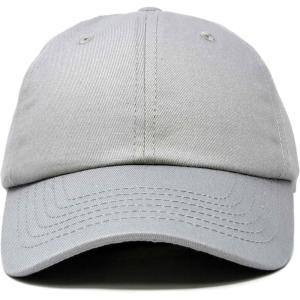 imageDALIX Baseball Cap Dad Hat Plain Men Women Cotton Adjustable Blank Unstructured SoftGray
