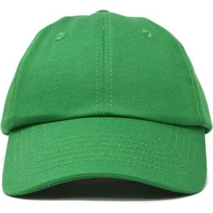 imageDALIX Baseball Cap Dad Hat Plain Men Women Cotton Adjustable Blank Unstructured SoftKelly Green