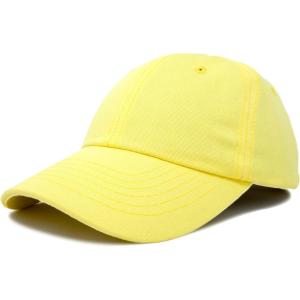 imageDALIX Baseball Cap Dad Hat Plain Men Women Cotton Adjustable Blank Unstructured SoftMinion Yellow