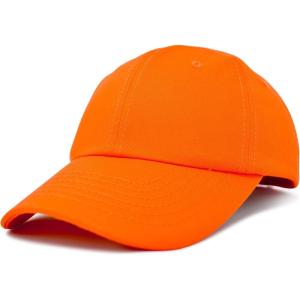 imageDALIX Baseball Cap Dad Hat Plain Men Women Cotton Adjustable Blank Unstructured SoftOrange