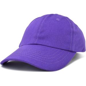 imageDALIX Baseball Cap Dad Hat Plain Men Women Cotton Adjustable Blank Unstructured SoftPurple