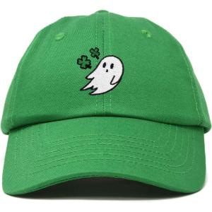 imageDALIX Embroidered Cloverly Ghost St Patricks Dad Saint Pattys Cap Hat WomenKelly Green