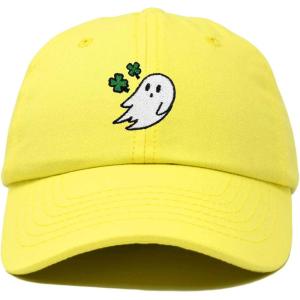 imageDALIX Embroidered Cloverly Ghost St Patricks Dad Saint Pattys Cap Hat WomenYellow