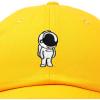imageDALIX Astronaut Hat Galaxy Spaceman Baseball Caps for Men WomenGold