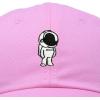 imageDALIX Astronaut Hat Galaxy Spaceman Baseball Caps for Men WomenLight Pink