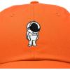 imageDALIX Astronaut Hat Galaxy Spaceman Baseball Caps for Men WomenOrange