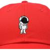 imageDALIX Astronaut Hat Galaxy Spaceman Baseball Caps for Men WomenRed