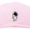 imageDALIX Astronaut Hat Galaxy Spaceman Baseball Caps for Men WomenWashed Pink