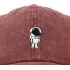 imageDALIX Astronaut Hat Galaxy Spaceman Baseball Caps for Men WomenWashed Red