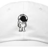 imageDALIX Astronaut Hat Galaxy Spaceman Baseball Caps for Men WomenWhite