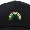imageDALIX Embroidered Lucky Rainbow St Patricks Day Saint Pattys Dad Cap Hat WomenBlack