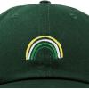 imageDALIX Embroidered Lucky Rainbow St Patricks Day Saint Pattys Dad Cap Hat WomenDark Green