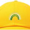 imageDALIX Embroidered Lucky Rainbow St Patricks Day Saint Pattys Dad Cap Hat WomenGold