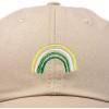 imageDALIX Embroidered Lucky Rainbow St Patricks Day Saint Pattys Dad Cap Hat WomenKhaki