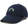 imageDALIX Embroidered Lucky Rainbow St Patricks Day Saint Pattys Dad Cap Hat WomenNavy Blue
