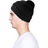 imageDALIX Embroidered Smile Face Beanie Skull CapBlack