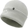 imageDALIX Embroidered Smile Face Beanie Skull CapLight Gray