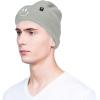 imageDALIX Embroidered Smile Face Beanie Skull CapLight Gray