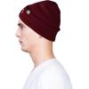 imageDALIX Embroidered Smile Face Beanie Skull CapMaroon