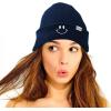 imageDALIX Embroidered Smile Face Beanie Skull CapNavy Blue