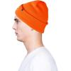 imageDALIX Embroidered Smile Face Beanie Skull CapNeon Orange