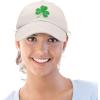 imageDALIX St Patricks Day Shamrock Hat Womens Embroidered Baseball CapBeige