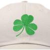 imageDALIX St Patricks Day Shamrock Hat Womens Embroidered Baseball CapBeige