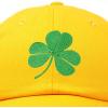 imageDALIX St Patricks Day Shamrock Hat Womens Embroidered Baseball CapGold