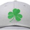 imageDALIX St Patricks Day Shamrock Hat Womens Embroidered Baseball CapGray