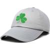 imageDALIX St Patricks Day Shamrock Hat Womens Embroidered Baseball CapGray