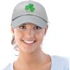 imageDALIX St Patricks Day Shamrock Hat Womens Embroidered Baseball CapGray