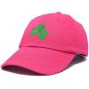 imageDALIX St Patricks Day Shamrock Hat Womens Embroidered Baseball CapHot Pink