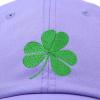 imageDALIX St Patricks Day Shamrock Hat Womens Embroidered Baseball CapLavender