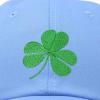 imageDALIX St Patricks Day Shamrock Hat Womens Embroidered Baseball CapLight Blue