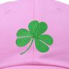 imageDALIX St Patricks Day Shamrock Hat Womens Embroidered Baseball CapLight Pink