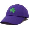 imageDALIX St Patricks Day Shamrock Hat Womens Embroidered Baseball CapPurple