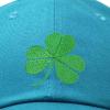 imageDALIX St Patricks Day Shamrock Hat Womens Embroidered Baseball CapTeal
