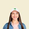 imageDALIX St Patricks Day Shamrock Hat Womens Embroidered Baseball CapWhite