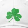 imageDALIX St Patricks Day Shamrock Hat Womens Embroidered Baseball CapWhite