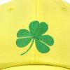 imageDALIX St Patricks Day Shamrock Hat Womens Embroidered Baseball CapYellow