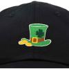 imageSt Patricks Leprechaun Hat Womens Embroidered Baseball CapBlack