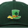 imageSt Patricks Leprechaun Hat Womens Embroidered Baseball CapDark Green