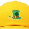 imageSt Patricks Leprechaun Hat Womens Embroidered Baseball CapGold